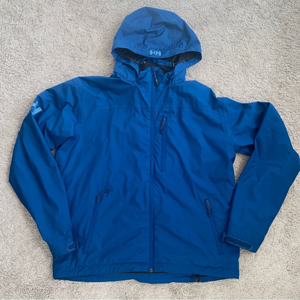 Helly Hansen Men's Vibrant Blue Raincoat Model # 20658605